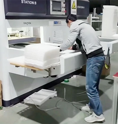 珍珠棉双工位粘合机